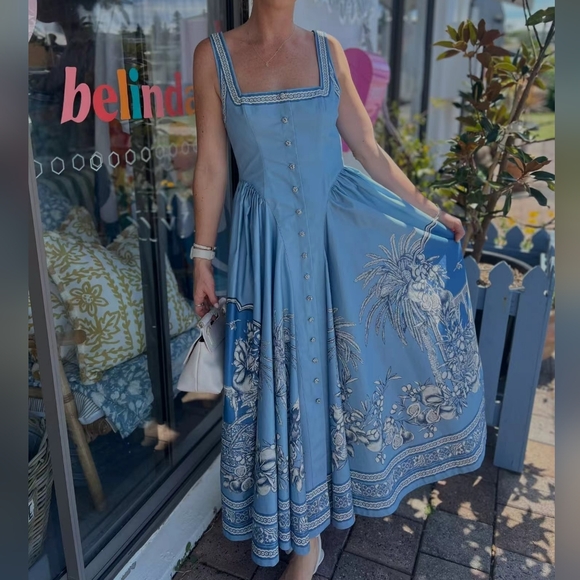 ALEMAIS Villa Romantica Midi Dress - Picture 6 of 14